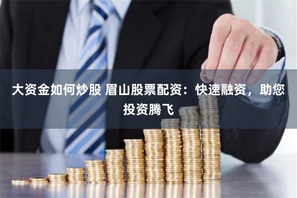 大资金如何炒股 眉山股票配资：快速融资，助您投资腾飞